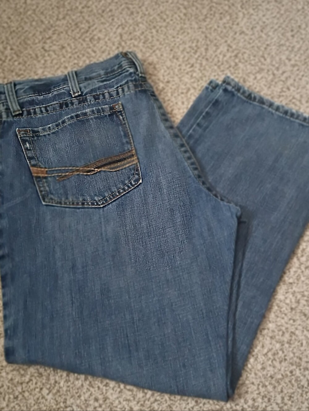 Ariat Medium Wash Western Bootcut Jeans 38x30